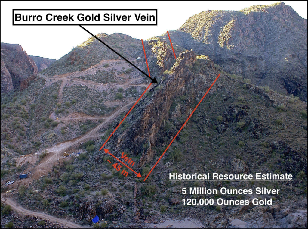 Burro Creek Gold Silver Vein